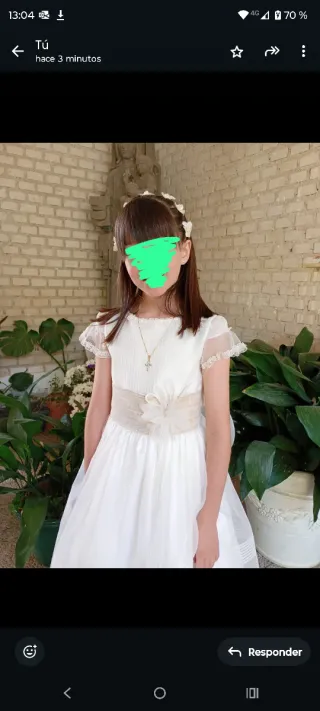 Vestido de comunión talla 105