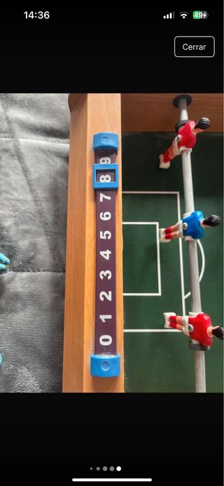 Futbolín infantil de mesa