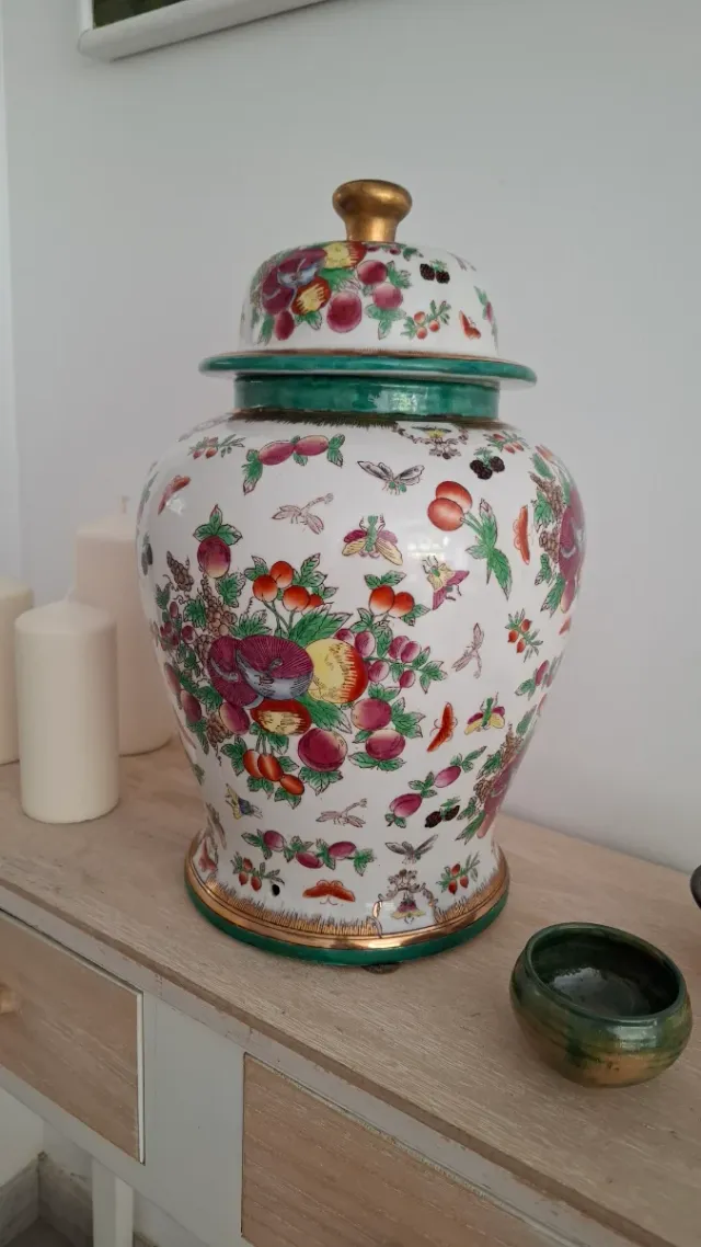 Jarrón Cristine Cano pintado a mano