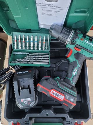 Taladro Parkside 20V con Batería y Cargador _