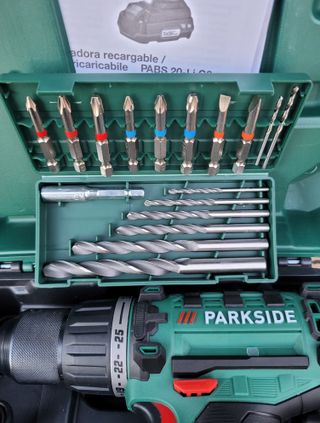 Taladro Parkside 20V con Batería y Cargador