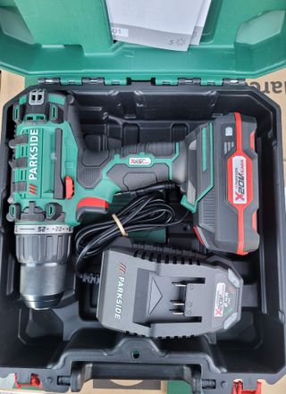 Taladro Parkside 20V con Batería y Cargador
