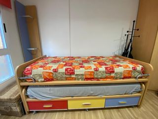 Cama juvenil nido con 3 cajones