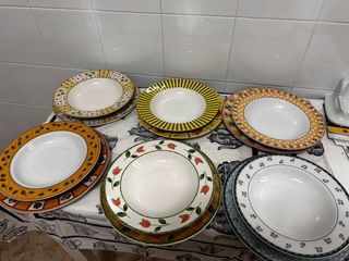 Vajilla 6 platos llanos y 6 hondos , de pontesa 3