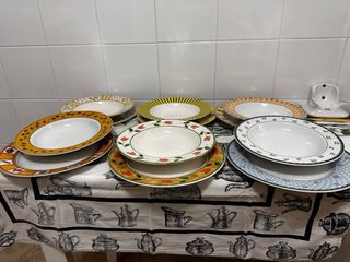 Vajilla 6 platos llanos y 6 hondos , de pontesa 3