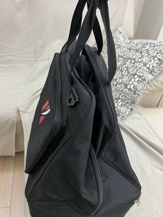 Borsone da calcio nero con logo