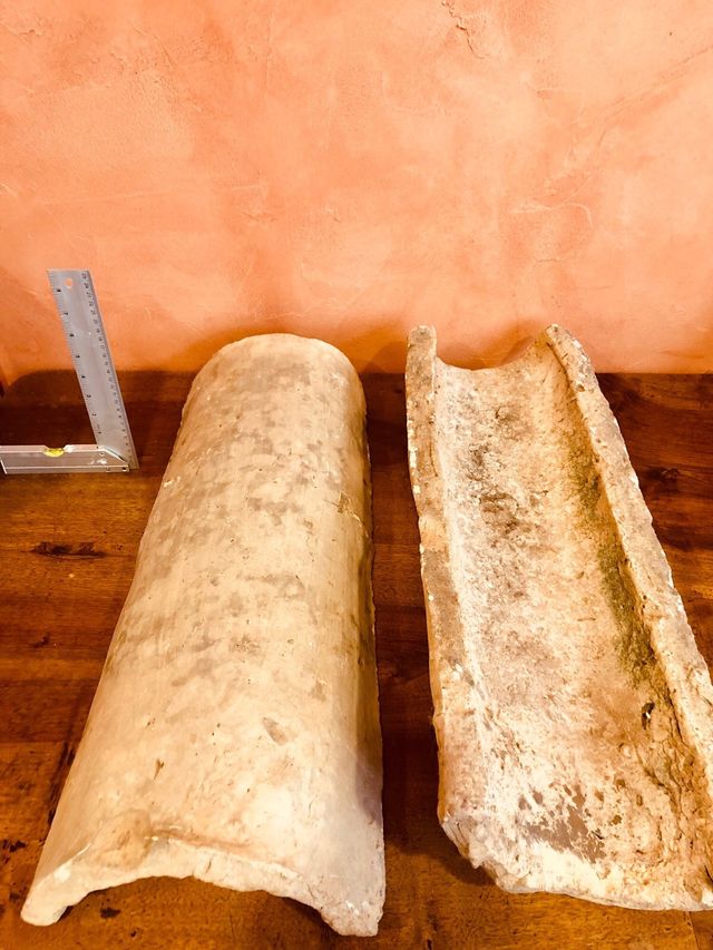 Tejones antiguas de barro