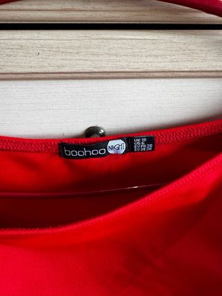 Abito monospalla rosso