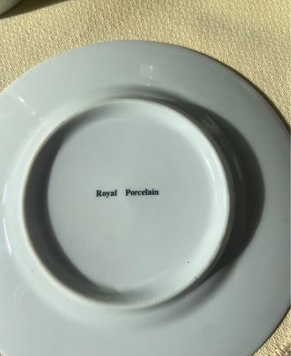 Juego 6 ó 12 tazas y platillos café/té porcelana