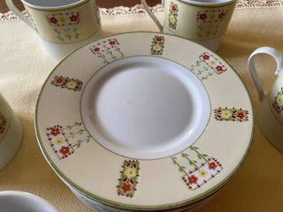 Juego 6 ó 12 tazas y platillos café/té porcelana