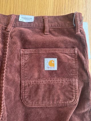 Pantalón Carhartt Marrón Pana