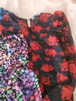 Lote 3 blusas Zara y Mango estampadas