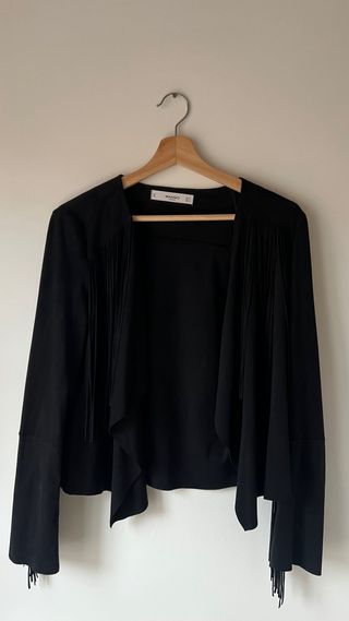 Chaqueta Mango ante con flecos