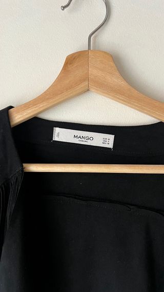 Chaqueta Mango ante con flecos