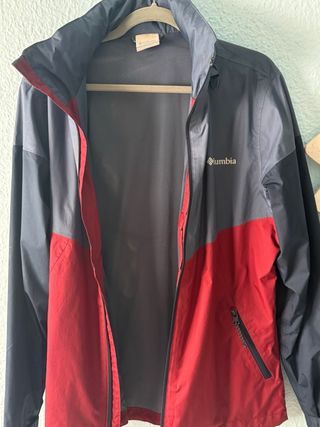 Chaqueta Columbia Gris y Roja
