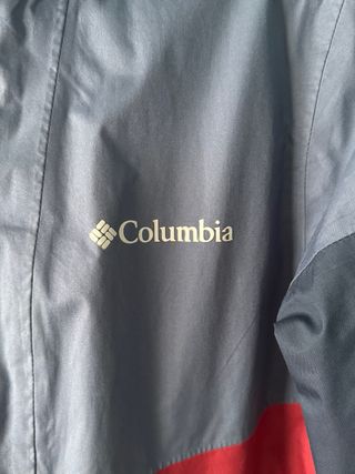 Chaqueta Columbia Gris y Roja