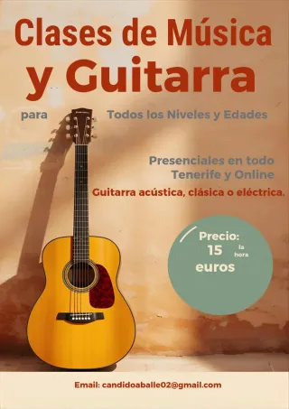 Clases particulaes de música y guitarra