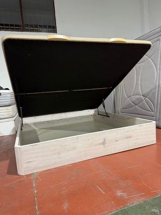 180x190 CONJUNTO KING SIZE CANAPE MADERA+COLCHON