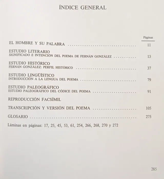 LIBRO POEMA DE FERNÁN GONZÁLEZ CON CUBIERTA DURA