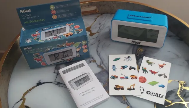 Despertador Mebus Digital Infantil con Stickers