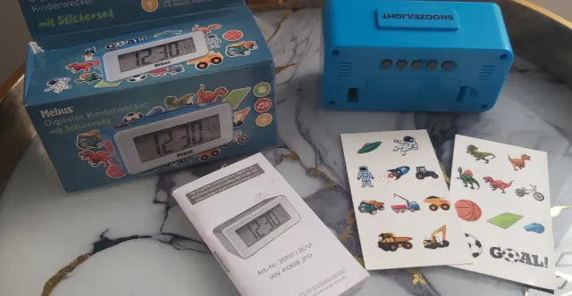 Despertador Mebus Digital Infantil con Stickers