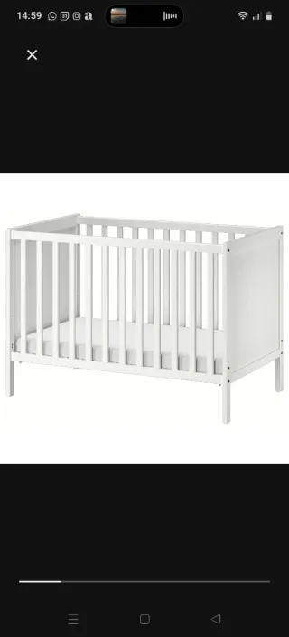 Cuna bebé Ikea 120x60