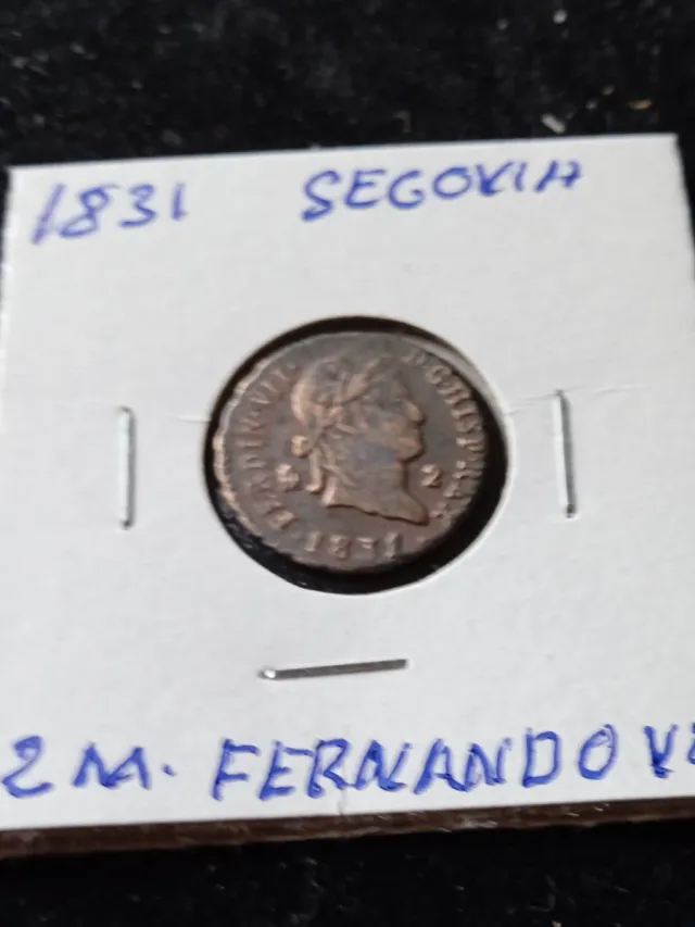 1831 Fernando VII Dos Maravedís Segovia