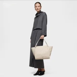 Capazo Tous Kaos Mini Lines Beige