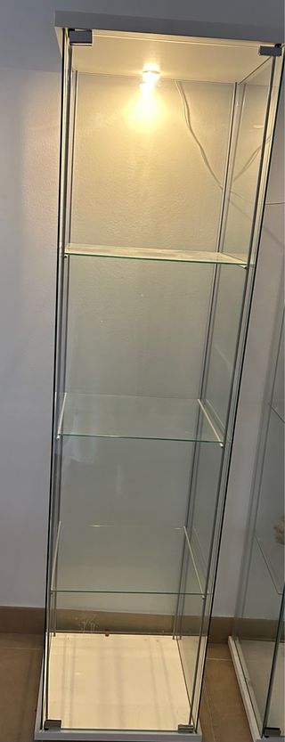 Vitrina IKEA Cristal y Metal 40x35x160