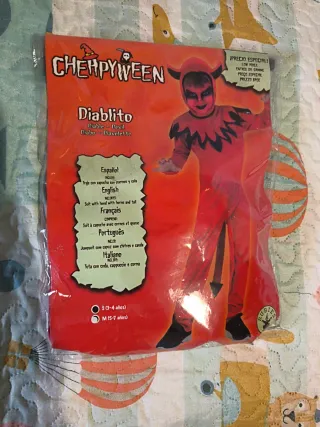 Disfraz Niño Diablo Talla 3-4 Años