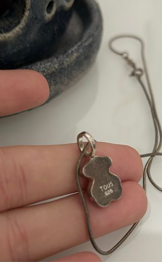 Collar Tous Oso Nácar Plata