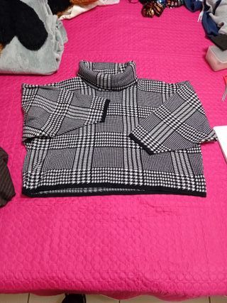 Maglione donna a quadri