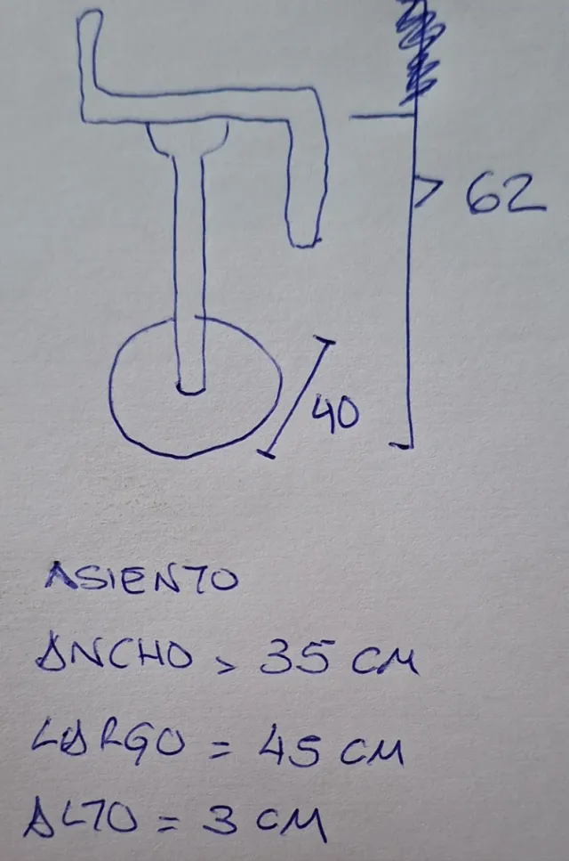 Par de taburetes regulables plateados y blanco