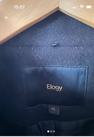 Abrigo Elogy Negro Talla XL