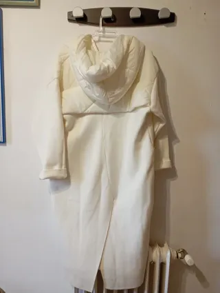 Parka acolchada blanca mujer Jot