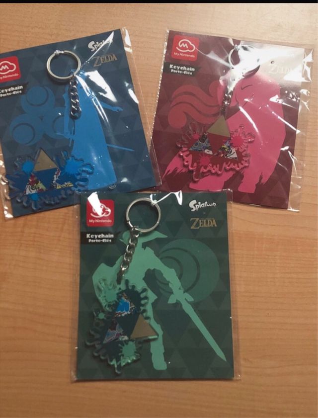 Llaveros Zelda x Splatoon 3 Nintendo