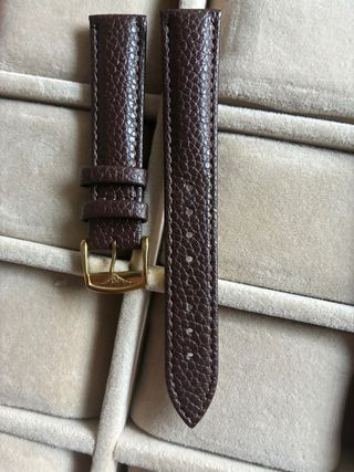 Correa de piel para reloj Longines marrón