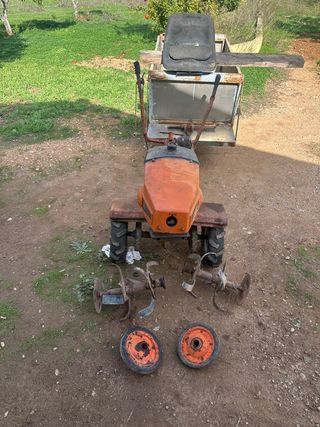 Motocultor Piba con remolque