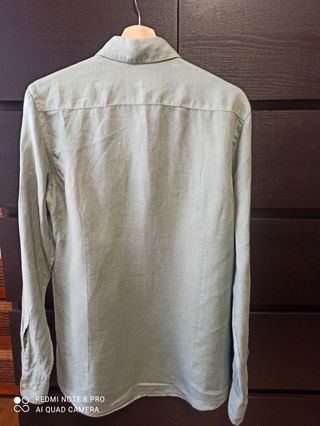 Camisa Massimo Dutti Verde Talla S