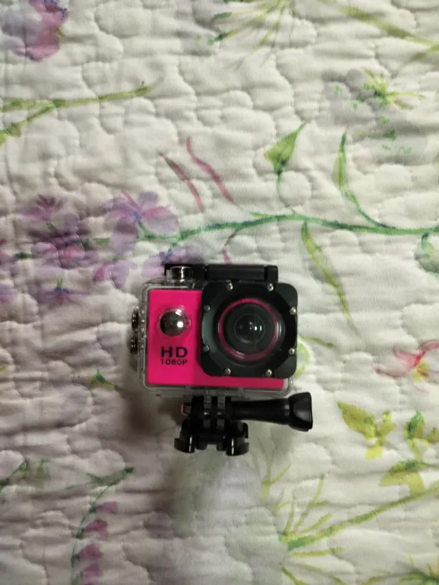 Cámara de acción HD 1080P rosa