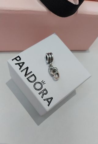 Pandora Charm Corazones Entrelazados Plata