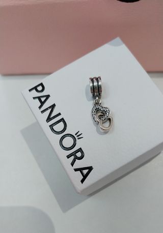 Pandora Charm Corazones Entrelazados Plata