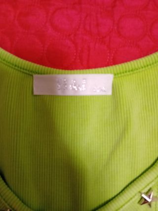 Canotta donna verde con stelle