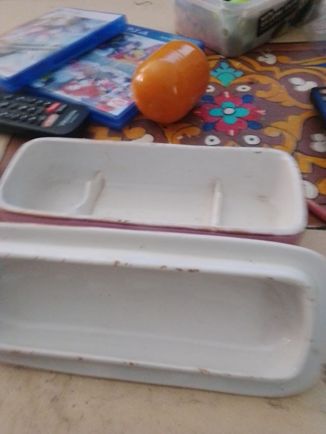 Joyero o para peines Cartuja rosa