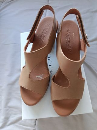 Sandalias Paula Urban Beige Tacón