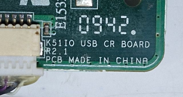 K51IO Scheda USB e lettore di schede Asus X66IC 