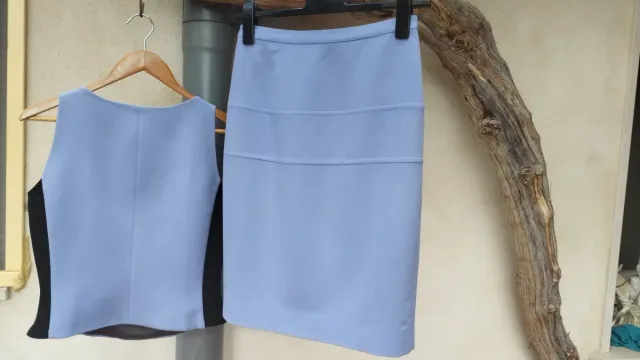 Conjunto Top y Falda Azul Talla 44