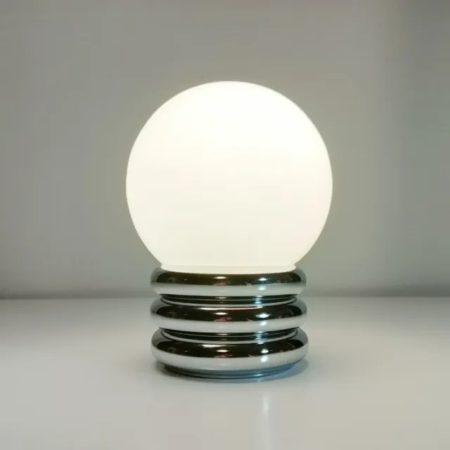 CANDEEIRO DE MESA CROMADO DOS ANOS 70