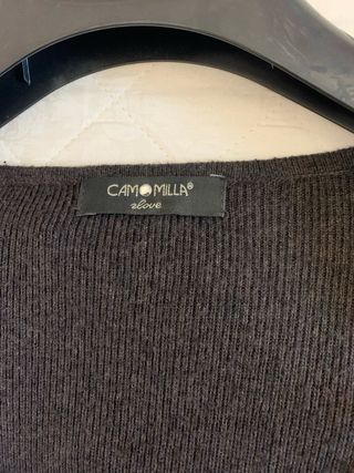 Vestito lungo Camomilla grigio scuro viscosa/coton