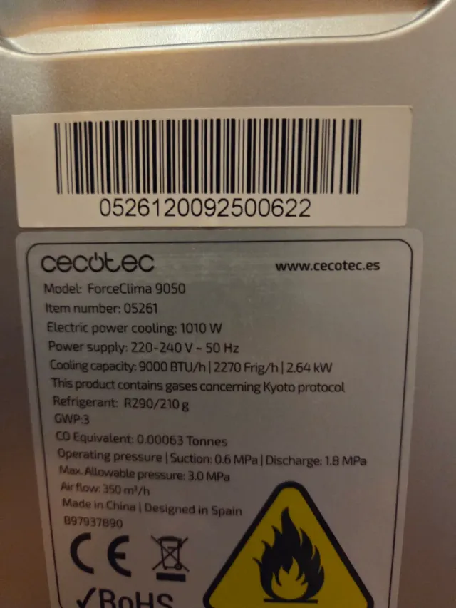 Aire Acondicionado Portátil Cecotec